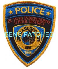 TEXAS,EL PASO INDEPENDENT SCHOOL DISTRICT POLICE NARCOTICS K-9 1_wm